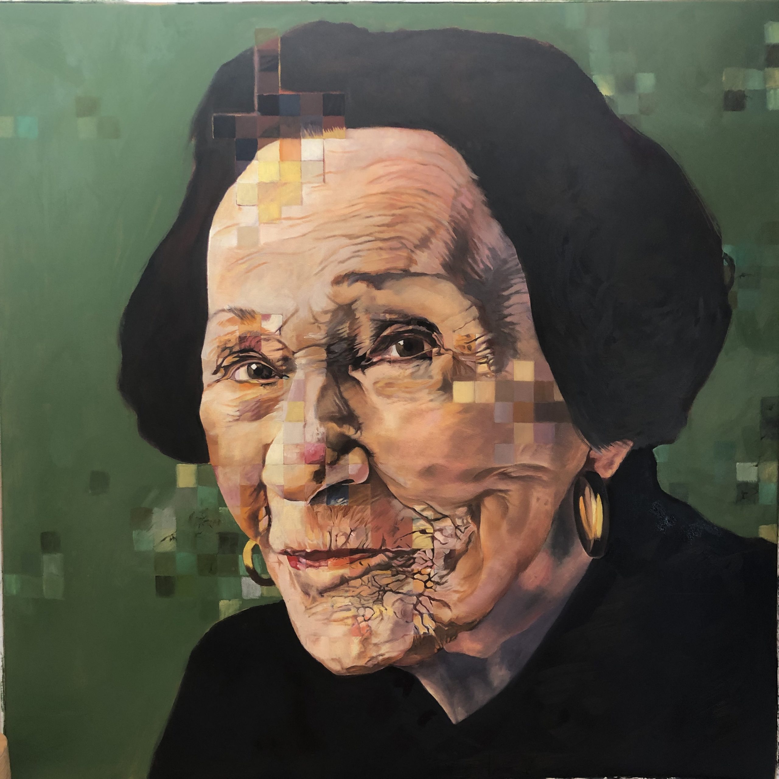 Painting of Maxine Green